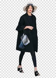 Discover and download free coat pant png images on pngitem. Selena Gomez Black Dress Image Tights Coat Hat Person Transparent Png Pngset Com