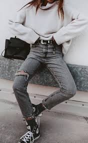 30 Cute Winter Outfits For Every Day Of The Month Casual Fall Outfits Sweaters And Jeans Blogger Outfit Inspiration