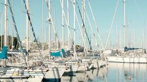 Stock Video Footage Leisure Boats Sailboats And Yachts Mooring In Mediterranean Sea Bay Marina Yacht Club In Sicilian Har In 2020 Palermo Italy Sailboat Yacht Palermo