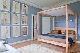 Chambre ado fille avec tapis shaggy blanc et accents fuchsia et bleu marine. Chambre Bleue 40 Inspirations Pour Une Deco Tendance Et Apaisante