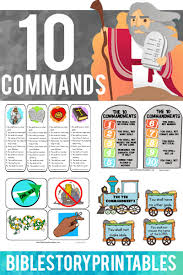 Kids with the 10 commandments tablets: Ten Commandments For Kids