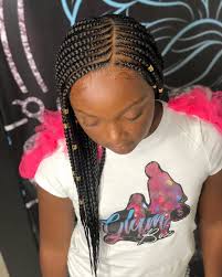 One braid or two braids is a universal hairstyle for kids, but it may look too banal. Cutest Hairstyles For Little Black Girls Little Girls Hairstyles African American Girls Braided Hairstyles Kids Kids Braided Hairstyles Black Kids Hairstyles