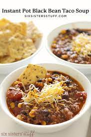 Instant Pot Beef And Bean Taco Soup Recipe Recipe In 2021 Slow Cooker Freezer Meals Freezer Meals Bean Tacos