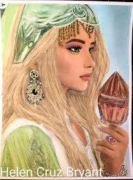 Topo-artifacts with purple haze and misty colors