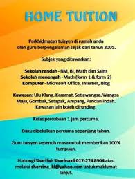 Tuisyen individu bentuk tuisyen ini melibatkan seorang pelajar dan seorang guru. Avenpanis Saputra Avenpanis Profil Pinterest