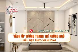 Phối cảnh ốp tường trang trí phòng ngủ đẹp theo xu hướng - Thế Giới Trang  Trí 3D