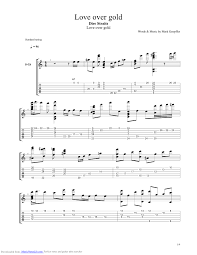 Love Over Gold Guitar Pro Tab By Dire Straits Musicnoteslib Com