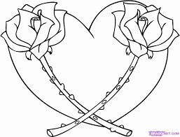 If you're not sure what kind of roses to send your special someone check out these rose color meanings for every type of bouquet. Coloring Pages Hearts And Roses Rsad Coloring Pages Roses And Coloring Library