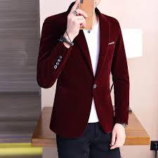5.0 out of 5 stars 2. Brand Mens Blazer Slim Fit Suit Jacket Black Navy Blue Velvet 2020 Spring Autumn Outwear Coat Free Shipping Suits For Men M 5xl Blazers Aliexpress