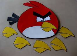 Angry Birds Pin The Beak Party Game Angry Birds Party Bird Party Bird Birthday Parties