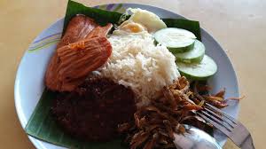 Nasi lemak was mentioned in a book the circumstances of malay life, written by sir richard olof winstedt in 1909.910 with roots in malay culture and a single, full size serving of nasi lemak with additional fried chicken, meat or fish, can be between 800 and well over 1,000 calories. Nasi Lemak With Otak Changi Village Nasi Lemak Food Beef