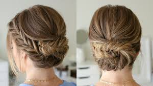 From the intricate braiding on the top to the loose flowing. Tucked Fishtail Braid Updo Missy Sue Youtube