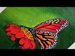 Butterfly Sitting On Flower Drawing Painting Tutorial Step By Step Acrylic Painting Youtube Flower Drawing Painting Tutorial Detailed Paintings