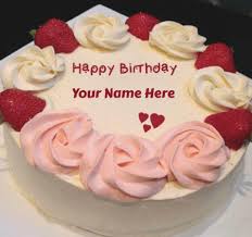Birthday Cake With Name And Photo Edit Option Happy Birthday Cakes For Girlfriend In 2020 Birthday Cake With Photo Cake Name Happy Birthday Cakes