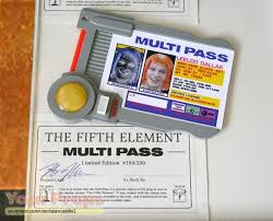 Guess i'd just have to make due with free gear. The Fifth Element 5th Leeloo Dallas Multipass Replica Movie Prop