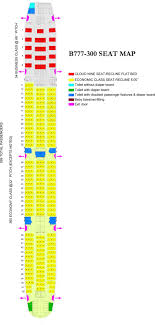 For safety reasons, certain passenger categories may not occupy the seats located next to the emergency exit doors. Seat Map