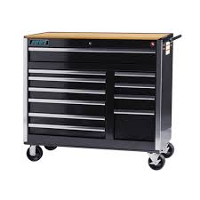 Tool chest work bench cabinet pegboard top 61in rolling garage storage milwaukee. Aurora Tools Atb300 Tool Cart With Wood Top Teq702 Shop Rolling Tool Cabinet Tenaquip