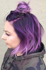 Be sure to ask your hair stylist to take out weight in bulky areas, and add face framing layers if you feel like you need shorter hair around the face. 70 Tempting And Attractive Purple Hair Looks Lovehairstyles Com