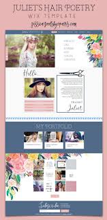 Juliet S Hair Poetry Hair Stylist Wix Website Template Etsy Wix Website Design Wix Website Templates Wix Templates