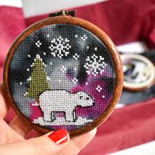 Maybe you would like to learn more about one of these? Polar Bear Cross Stitch Kit Hannah Hand Makes