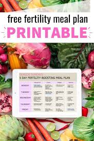 The Fertility Diet Meal Plan In 2020 Fertility Diet Meal Planning Fertility Foods