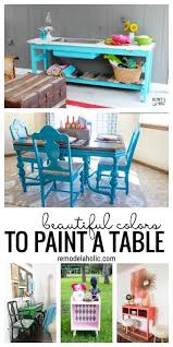 They also has been varnished. Remodelaholic 20 Beautiful Colors To Paint A Table
