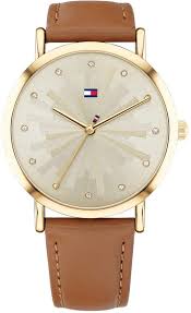 Tommy Hilfiger Women S Brown Leather Strap Watch 36mm Tommy Hilfiger Watches Navy Leather Tommy Hilfiger Women