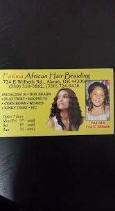 Sowing what do you love most about your job? Fatima Professional African Hair Braiding 13 Photos Beauty Salon 724 E Wilbeth Rd Akron Oh 44306