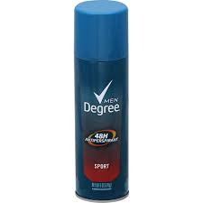 Degree antiperspirant deodorant dry spray 72 hour sweat and odor protection hero men's deodorant spray for excessive armpit sweat, 3.8 oz, pack of 3 4.5 out of 5 … Degree Men Antiperspirant Sport Buehler S