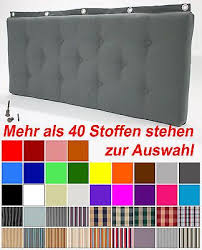 Bettkopfteil Betthaupt Wandkissen Wandpolster Auf Mass Mit Optional Wandknopfe Bettkopfteil Kissen Kopfteil Bett