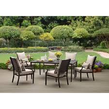 Better Homes And Gardens Shutter 7 Piece Patio Dining Set Seats 6 Walmart Com Outdoor Dining Set Patio Set Patio Dining Set
