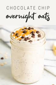 Chocolate Chip Overnight Oats Eating Bird Food Recipe Food Recipes Healthy Chocolate Chip