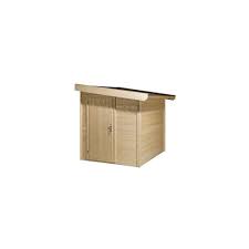 Évitez de l'accoler à un mur ayant une forte prise au vent. Abri De Jardin Monopente Adossable Elegance 2 8m Bois 19 Mm 1 Palette Gamm Vert
