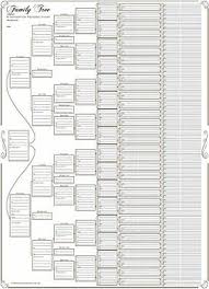 family tree chart compact 8 generation pedigree chart 602310805285 ebay