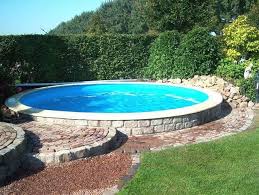Poolgestaltung Stahlwandbecken Google Suche Poollandscapingideas Round Pool Garden Pool Pool Landscaping