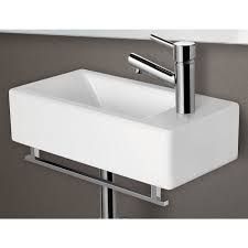 Small bathroom wall mount sink. Alfi Brand Ab108 Small Modern Rectangular Wall Mounted Bathroom Sink