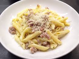 Pasta alla norcina is a white sauce pasta. Recipe Penne Alla Norcina Typical Dish From Umbria Italy The Food Journey Blog