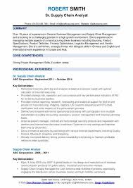 Supply chain analysts are most often promoted to a operations analyst position. Supply Chain Analyst Resume Samples Qwikresume