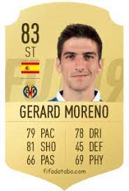 Why are gerard moreno's stats so bad? Gerard Moreno Balaguero Fifa 19 Rating Card Price