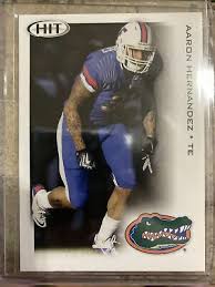 The latest goes towards a college fund. 2010 Sage Hit Aaron Hernandez 65 Rookie 3 00 Picclick