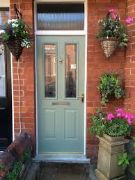 It must be a very popular. 20 Beautiful Front Door Flower Pots For Cheerful House Green Front Doors Beautiful Front Doors House Front Door