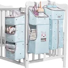 The Sunveno Nursery Organizer Baby Diaper Caddy Set 3 In 1 Detachable Diaper Organizer Hanging Storage Bags Crib Changing Table Wall Blue Online Shopping In 2020 Diaper Organization Diaper Caddy Hanging Storage
