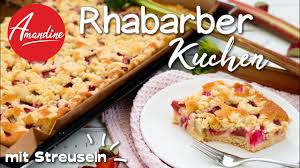 Schnell zubereiteter rhabarberkuchen mit streuseln. Rhabarberkuchen Mit Streuseln Vom Blech Backen Blechkuchen Rhabarberkuchen Rezept Mit Ruhrteig Youtube