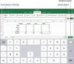 How To Enter And Edit Excel Data On The Ipad Dummies