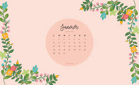 Graphiste Et Illustratrice Freelance Bayonne Anglet Biarritz Calendrier Janvier Fond Ecran Fond D Ecran Calendrier
