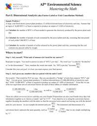 11 Ap Environmental Science Energy Math Worksheet Ap Environmental Science Environmental Science Science Notes