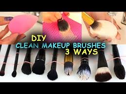 clean makeup brushes beauty blenders