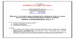 Panduan ini khas buat mahasiswa yang telah membuat pinjaman ptptn dan ingin. Buku Panduan Pendaftaran Pelajar Baharu Program Diploma Surat Aku Janji Politeknik Nilai 4 Pdf Document