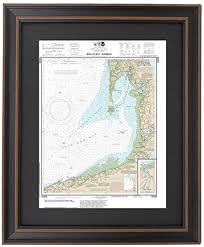 Amazon Com Patriot Gear Company Framed Nautical Map 13250