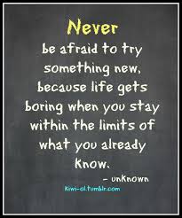 Have the courage to try out new things.. Time For Something New Quotes Hd Exclusive Something New In Life Quotes Thenestofbooksreview Dogtrainingobedienceschool Com